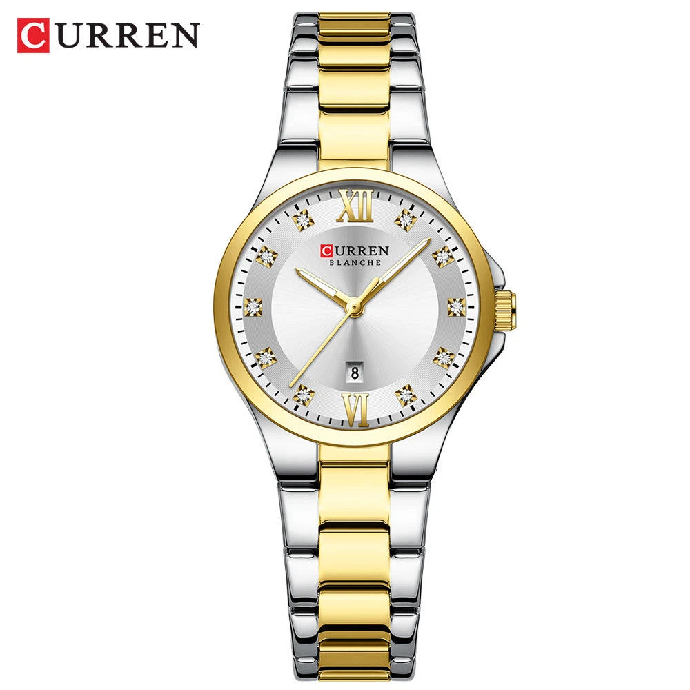 Curren 9107 Ladies Watch - Silver Gold White