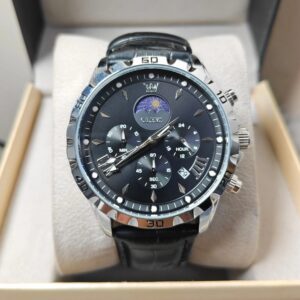 Olevs 2949 L- Silver Black For Men | Rovelle