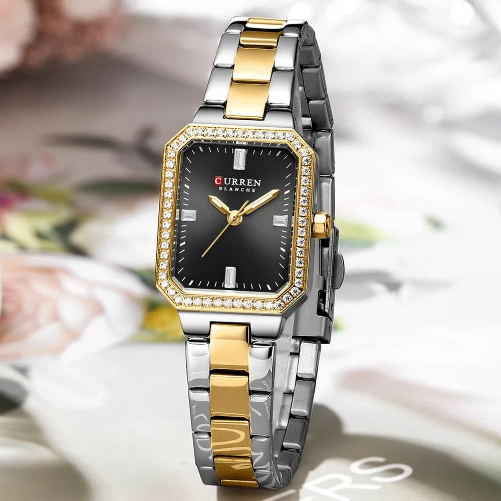 Curren 9102 CH For Women - Silver Gold Black