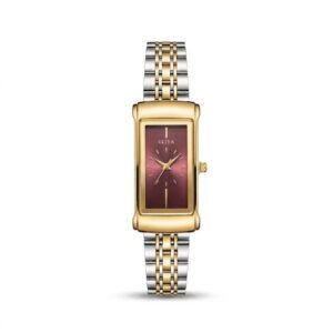 Oliya 182 Ladies Watch - Silver Gold Red | Rovelle