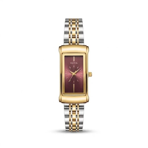 Oliya 182 Ladies Watch - Silver Gold Red Oliya 182 Ladies Watch - Silver Gold Red | Rovelle