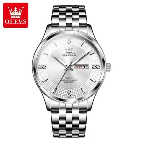 Olevs 5598 CH - Silver For Men | Rovelle