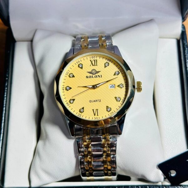 Soloni 1001 For Men - Silver Gold With Premium Box Soloni 1001 For Men - Silver Gold With Premium Box | Rovelle
