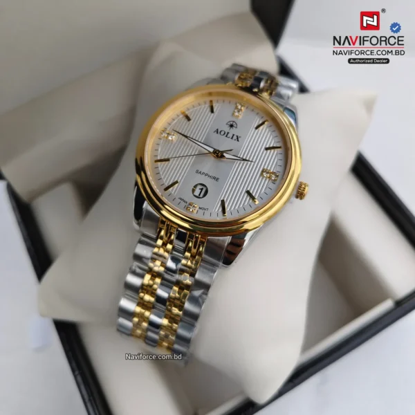 Aolix 9163 Men's Watch - Silver Gold Aolix 9163 Men's Watch - Silver Gold | Rovelle
