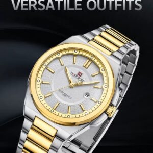 Naviforce 9212 CH - Silver Gold | Rovelle