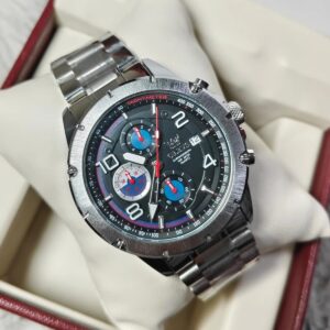 Olevs 3708 CH For Men - Silver Black Blue | Rovelle