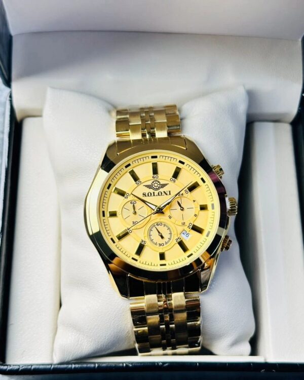 Soloni 3005 For Men - Gold With Premium Box Soloni 3005 For Men - Gold With Premium Box | Rovelle