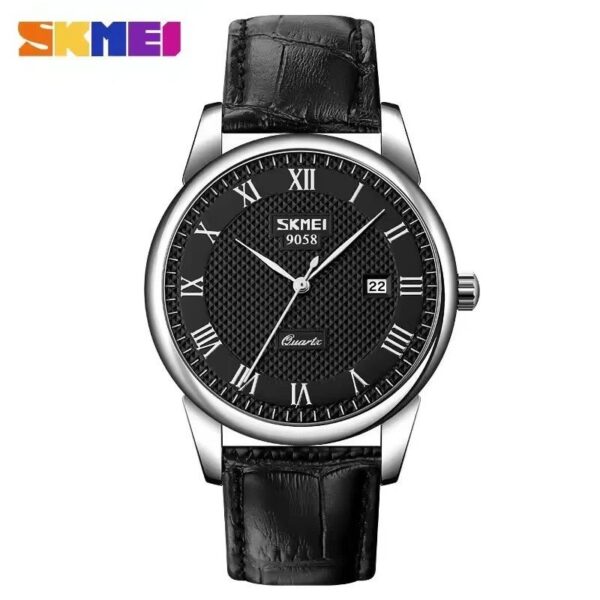 Skmei 9058 - Silver Black | Rovelle