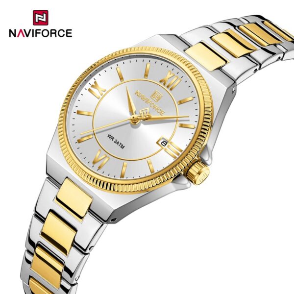 Naviforce 5073 Women's Watch - Silver Gold White | Rovelle