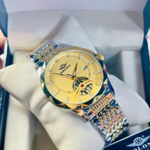 Soloni 1018 CH For Men - Silver Gold With Premium Box | Rovelle