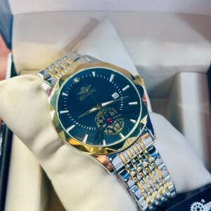Soloni 1018 CH For Men - Silver Gold Black With Premium Box | Rovelle