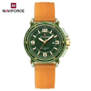 NAVIFORCE 7125 Women Watch - Orange Green | Rovelle