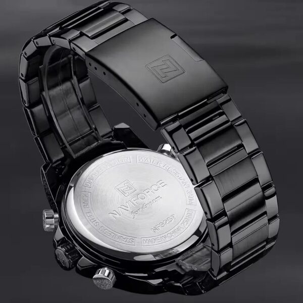 Naviforce 9257 For Men - Black | Rovelle