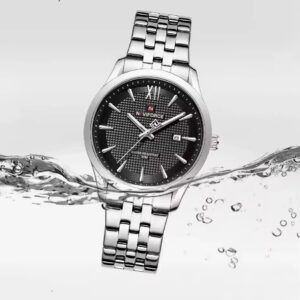 Naviforce 9255 For Men - Silver Black | Rovelle
