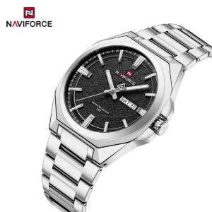 Naviforce 9273 Men's Watch - Silver Black | Rovelle