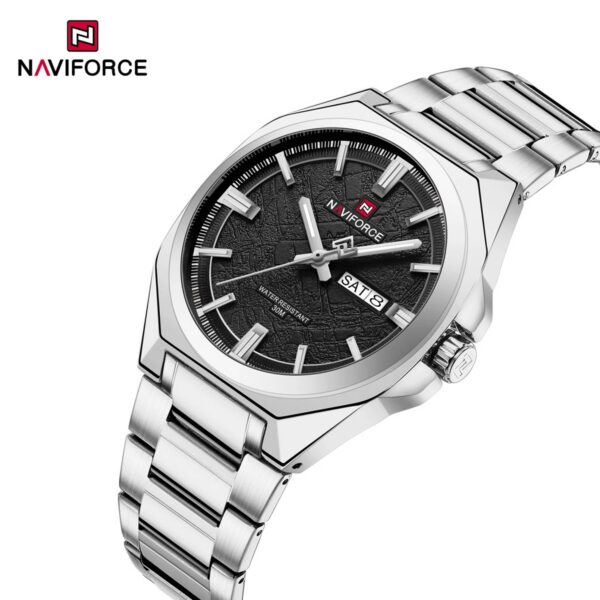Naviforce 9273 Men's Watch - Silver Black | Rovelle