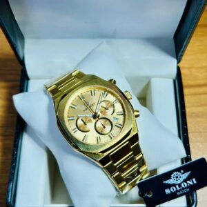 Soloni 3013 For Men - Gold With Premium Box | Rovelle
