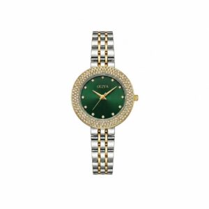 Oliya 6802 Ladies Watch - Silver Gold Green | Rovelle
