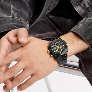 Naviforce 8072 For Men - Black Gold | Rovelle