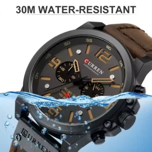 Curren 8314 - Black-Brown | Rovelle