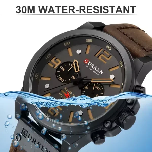 Curren 8314 - Black-Brown | Rovelle
