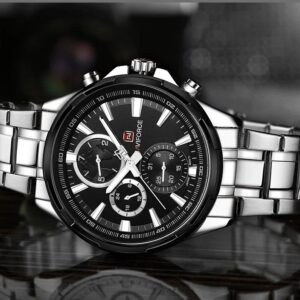 Naviforce 9089 CH - Silver Black | Rovelle