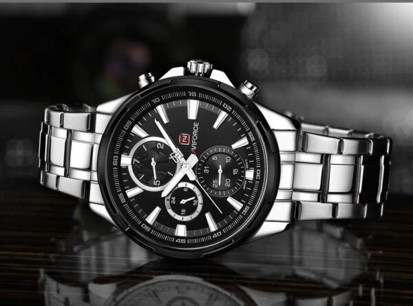 Naviforce 9089 CH - Silver Black | Rovelle