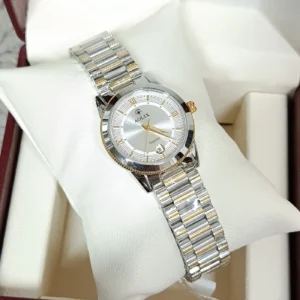 Aolix 9162 CH For Women Watch - Silver Gold White | Rovelle