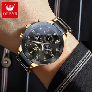 Olevs 7004 CH For Man - Gold Black | Rovelle