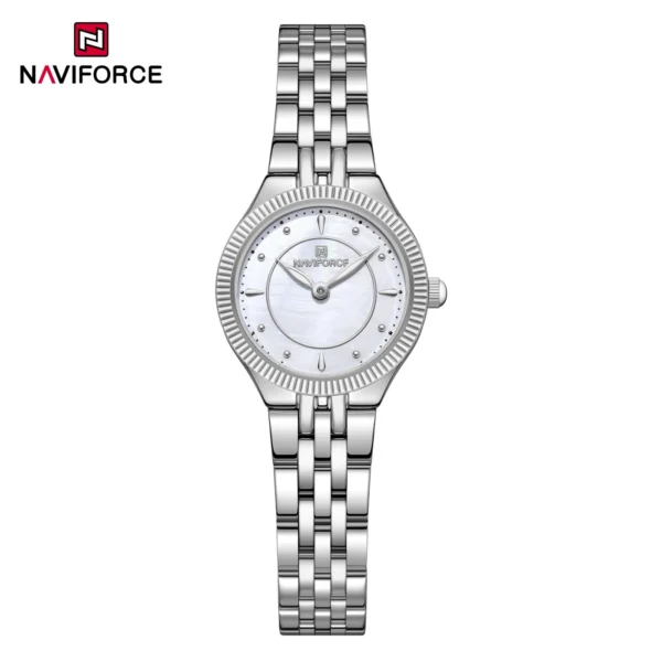 NAVIFORCE 5084 Women Watch - Silver White NAVIFORCE 5084 Women Watch - Silver White | Rovelle