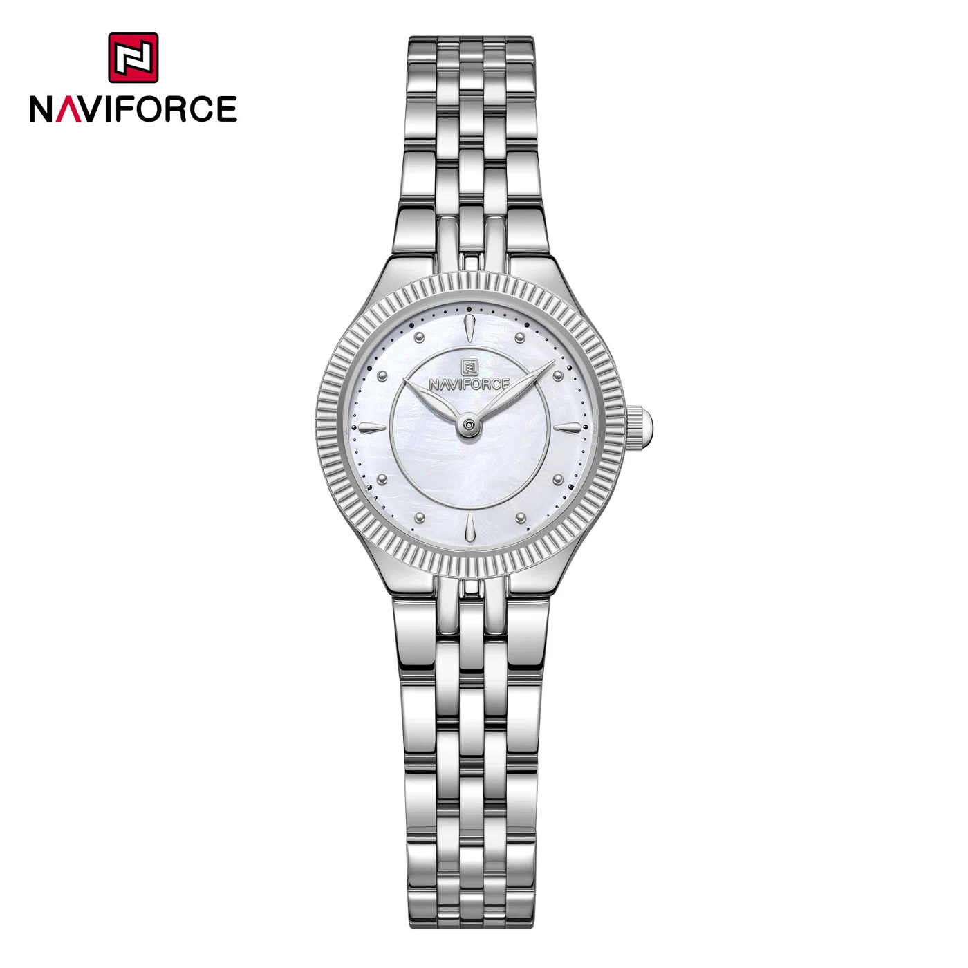 NAVIFORCE 5084 Women Watch - Silver White