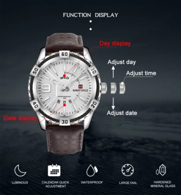 Naviforce 9117 L - Silver | Rovelle