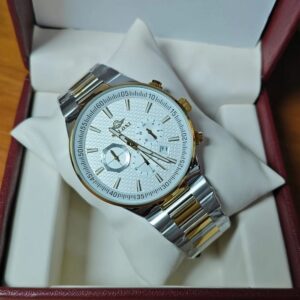 Soloni 3003M For Men - Silver Gold White With Premium Box | Rovelle