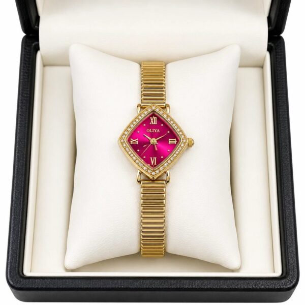 Oliya 88535 Ladies Watch - Gold Red Oliya 88535 Ladies Watch - Gold Red | Rovelle