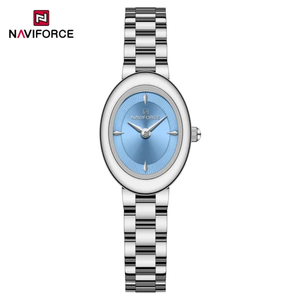 NAVIFORCE 5081 Ch Women Watch - Silver Sky Blue NAVIFORCE 5081 Ch Women Watch - Silver Sky Blue | Rovelle