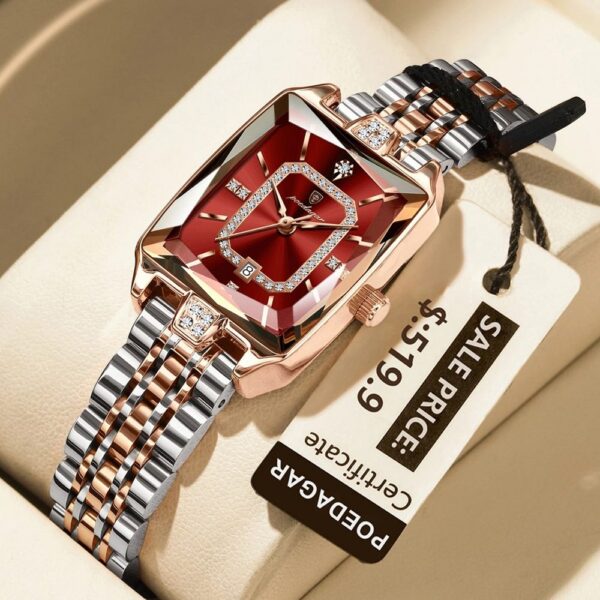 Poedagar 785 Ladies Watch - Silver Rose Red Poedagar 785 Ladies Watch - Silver Rose Red | Rovelle