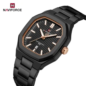 NAVIFORCE 9271 CH Men Watch - Rose Black | Rovelle