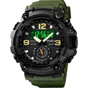Skmei 1637 Men's Sport Watch- Black Green | Rovelle