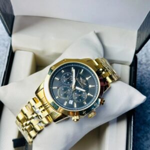 Soloni 3008 For Men - Gold Black With Premium Box | Rovelle