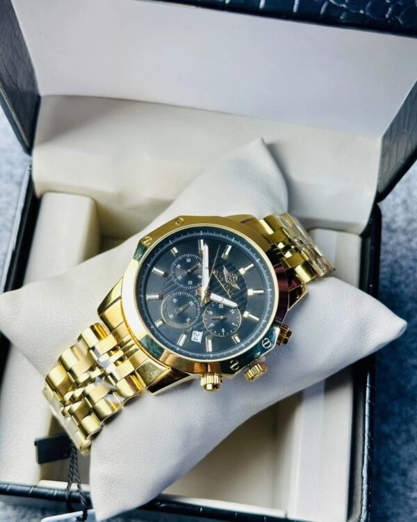 Soloni 3008 For Men - Gold Black With Premium Box | Rovelle