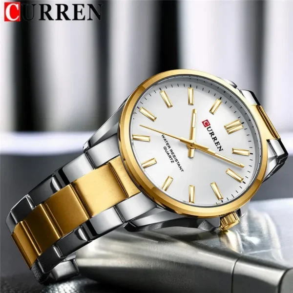 Curren 9090 - Silver Gold | Rovelle
