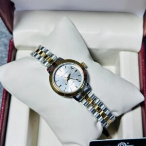 Soloni 1040 For Women -Silver Gold White With Premium Box | Rovelle