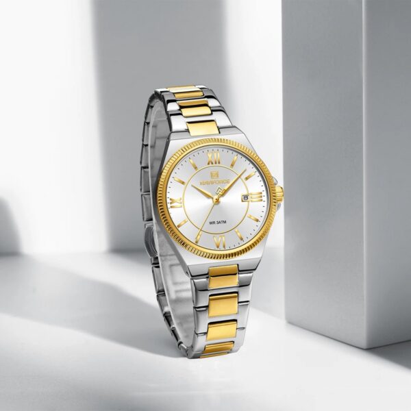 Naviforce 5073 Women's Watch - Silver Gold White | Rovelle