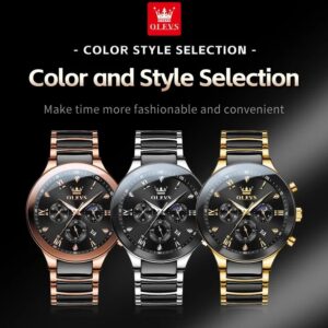 Olevs 7004 CH For Man - Gold Black | Rovelle