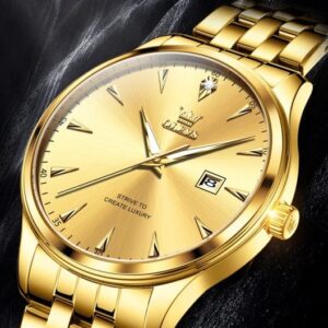 Olevs 5598 CH - Gold Blue For Men | Rovelle