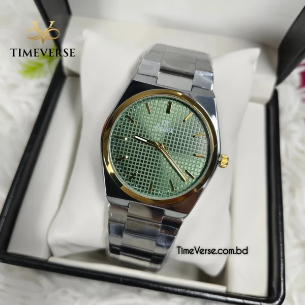 Caslex 2370 For Men - Silver Gold Green | Rovelle