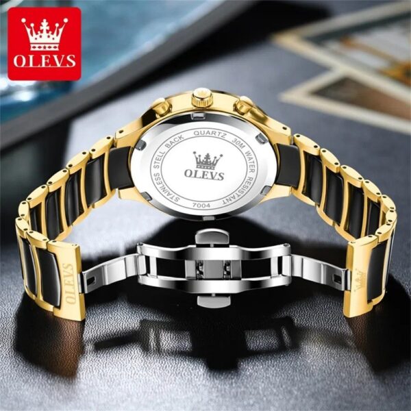 Olevs 7004 CH For Man - Gold Black | Rovelle