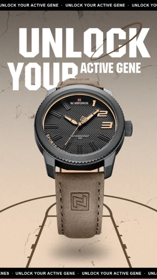 Naviforce 9202 L - Black Brown | Rovelle