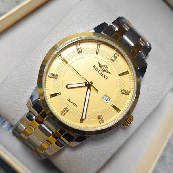Soloni 1021 M For Men - Silver Gold With Premium Box | Rovelle