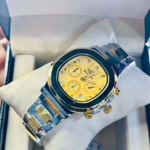 Soloni 3009 For Men - Silver Gold With Premium Box | Rovelle